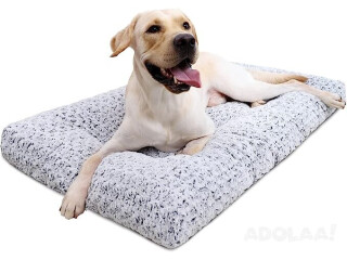 Deluxe Plush Dog Beds - Anti-Slip Pet Sleeping Mat for Large,