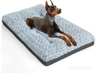 Dog Bed for Large Dogs - Comfy Fluffy Kennel Pad