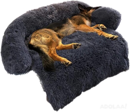 calming-dog-bed-fluffy-plush-dog-mat-for-furniture-protector-big-0