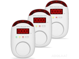 3 Packs Carbon Monoxide Detectors