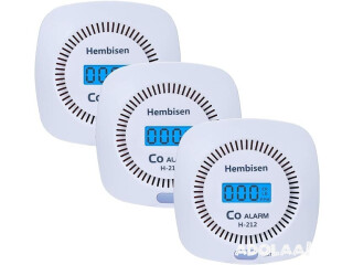 3 Packs Carbon Monoxide Detectors - Hembisen CO Alarm