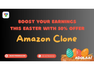 Boost your earnings this easter with 50% offer Amazon Clone!