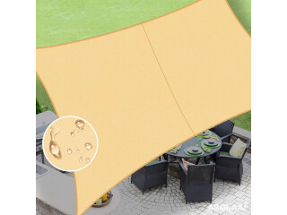 Triangle Sand Sun Shade Sail Cannoy UV Resistant for Outdoor