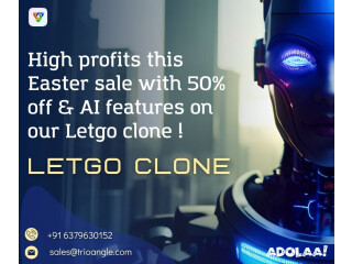 High profits this Easter sale with 50% off & AI features on our Letgo clone!