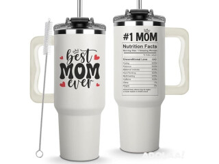 Mothers Day Gifts For Mom - Best Mom Ever Tumbler With Handle