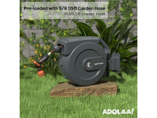 Giraffe Tools AW505/8 Retractable Garden Hose Reel