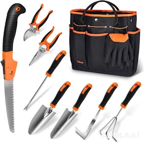 garden-tools-set-carsolt-10-piece-stainless-steel-heavy-duty-gardening-tools-set-big-0