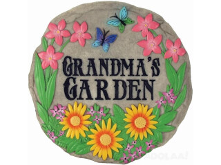 Grandmas Garden Stepping Stone - Decorative Stone for Garden