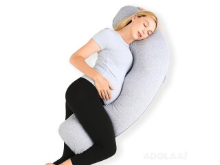 Pregnancy Pillows for Side Sleeping - J Shaped