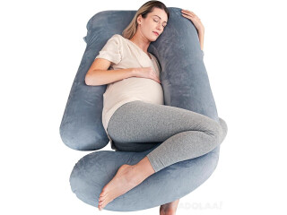 Soft U-Shape Maternity Pillow with Removable Cover