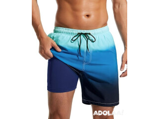 Mens Swim Trunks Quick Dry Compression Liner shorts