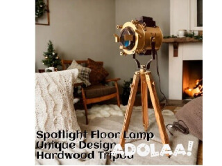 "Elegant Wooden Tripod Floor Lamp: The Perfect Gift for Stylish Home Decor"
