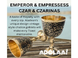 Embrace Royalty with Aladean's Medieval Chalice Goblet