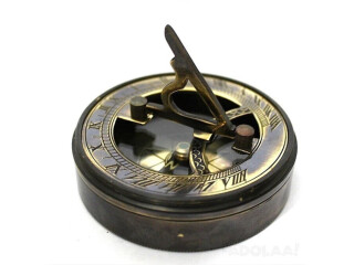 Navigate Your Love Story with Timeless Charm: Brass Sundial Compasses