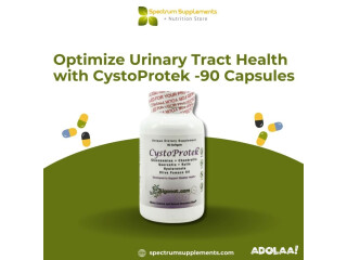 Optimize Urinary Tract Health with CystoProtek -90 Capsules | Spectrum Supplements