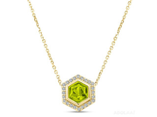 Gold Peridot Necklace | Rekiya Designs