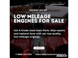 Low Mileage Engines for Sale | All Parts Auto Wrecking