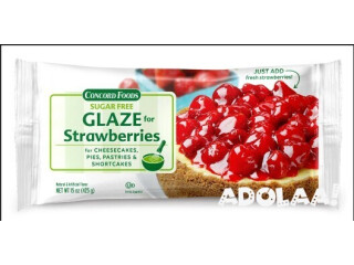 Concord Foods Sugar Free Strawberry Glaze 24 Pouches