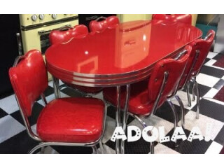 Get your choicest laminates and colors with retro diner furniture for sale