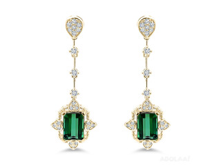 Green Tourmaline Earrings