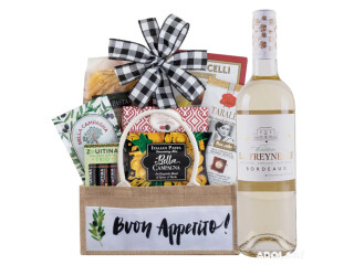 Buy Premium White Wine Gift Baskets Online