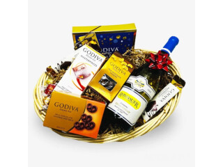 Order and Enjoy Wine and Chocolate Gift Baskets