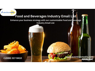 Get accurate Food and Beverage Industry Email List Providers in USA-UK