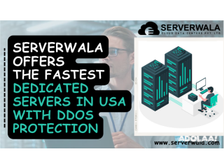 Serverwala offers the fastest dedicated servers in USA with DDoS protection