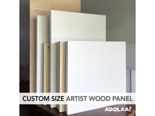 CanvasLot Custom Wood Panel for Painting - Buy 1 Get 1 Free