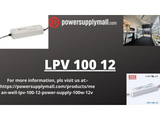 At best price, you can have the finest Mean well LPV 100 12 from Power Supply Mall