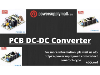 For finest PCB DC-DC Converter from Mean Well at best price, associate with Power Supply Mall