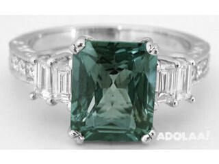 Shop the Best Selection of GIA Certified Green Sapphire Engagement Rings at GemsNY