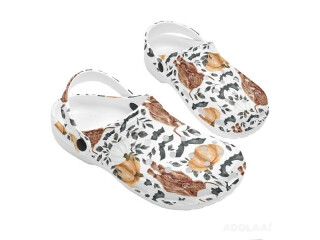 Elevate Your Style with Cow Print Spooky Crocs